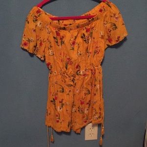 Floral Off Shoulder Romper